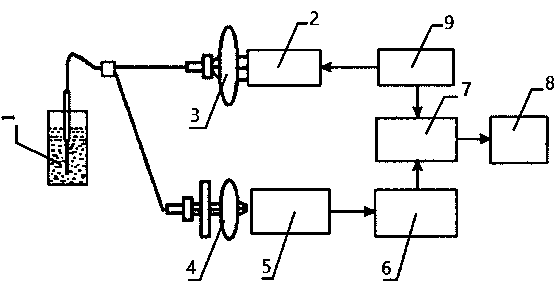 Method for detecting golden glucose coccus by using immune optical-fiber evanescent-wave biosensor