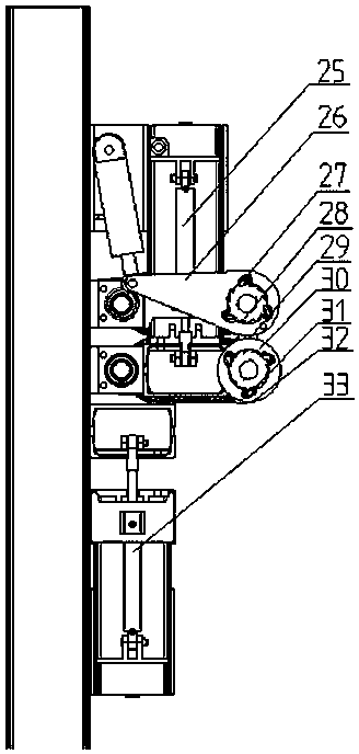 Electrohydraulic control clamping and belt loosening linkage device for maintenance of inclined belt conveyor