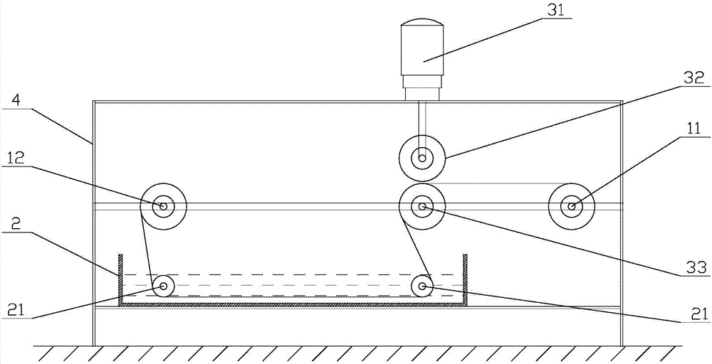 Printing and dyeing pre-wetting device