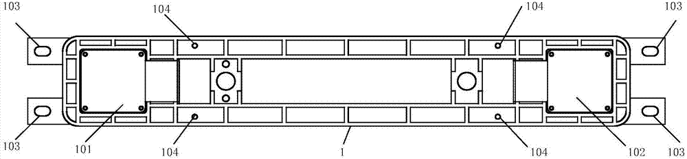 Support for double-camera assembly, split support type double-camera assembly and assembling method