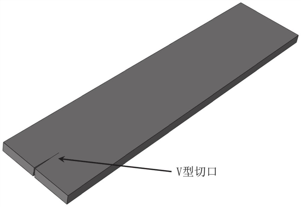 Simulation method for crack subcritical expansion fracture energy of rock double-twist test piece