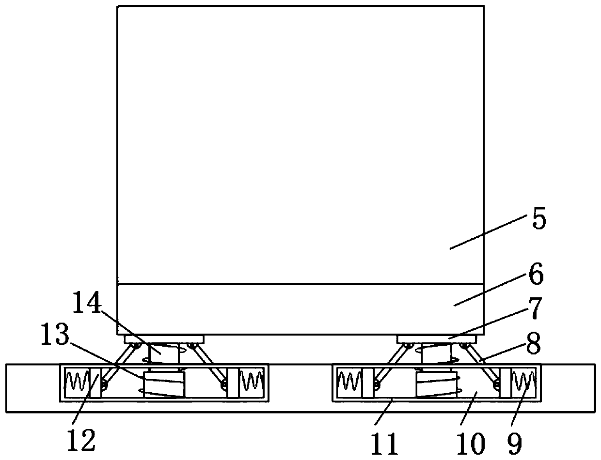 Fabricated building having space capable of being largened and applying cement prefabricated components