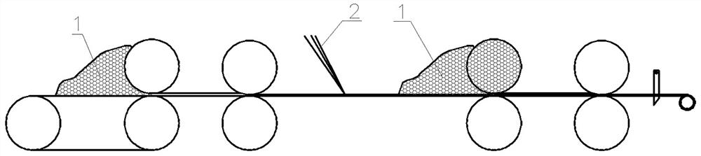 Carbon fiber graphite flexible grounding body and preparation method thereof