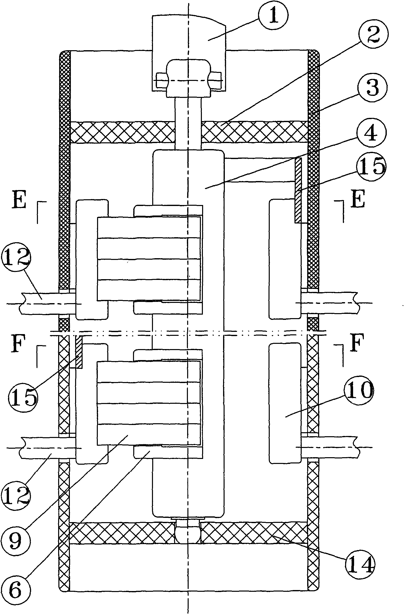 Linked voltage regulation non-excitation tap switch