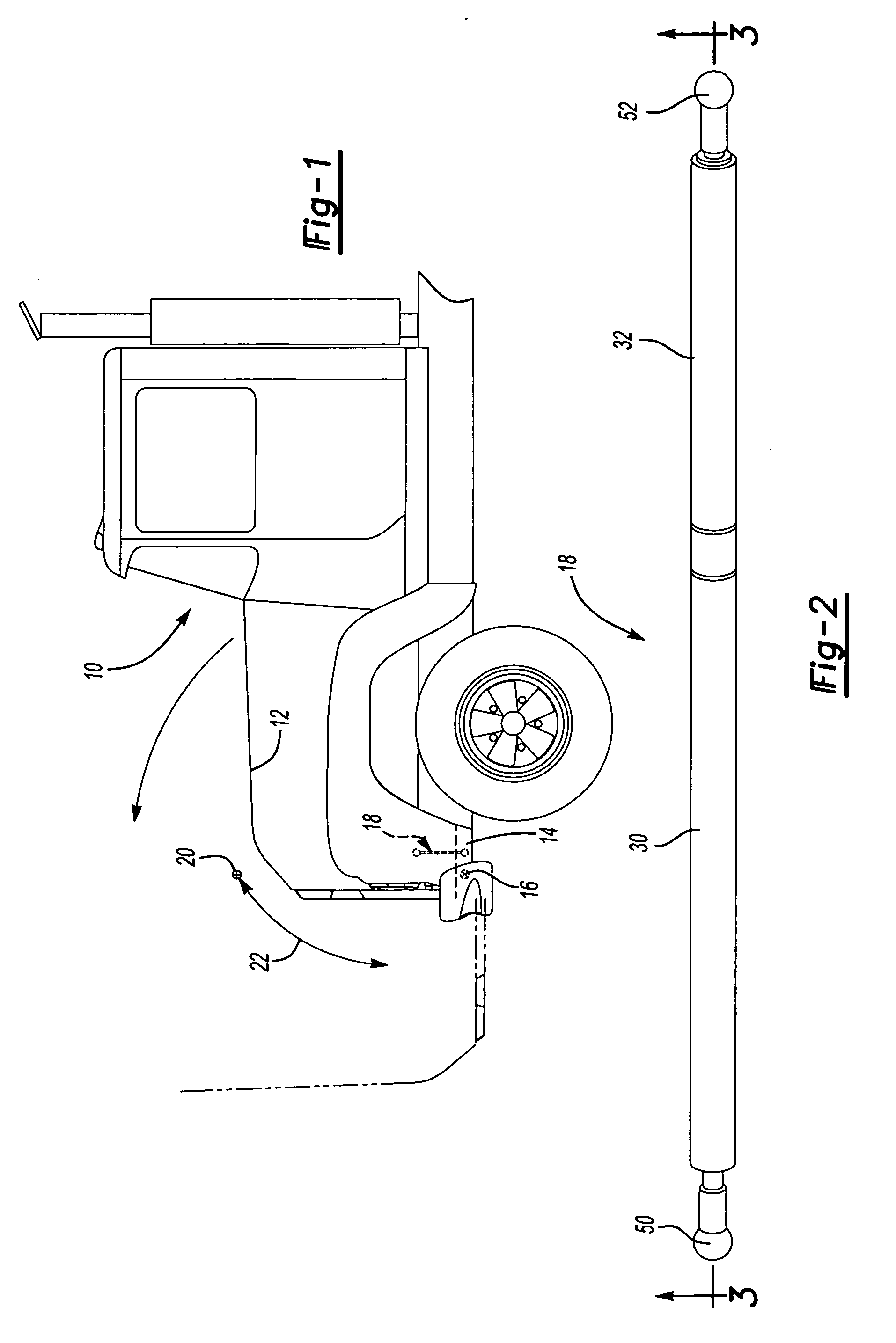 Two-way assist gas spring and retractable spring assembly