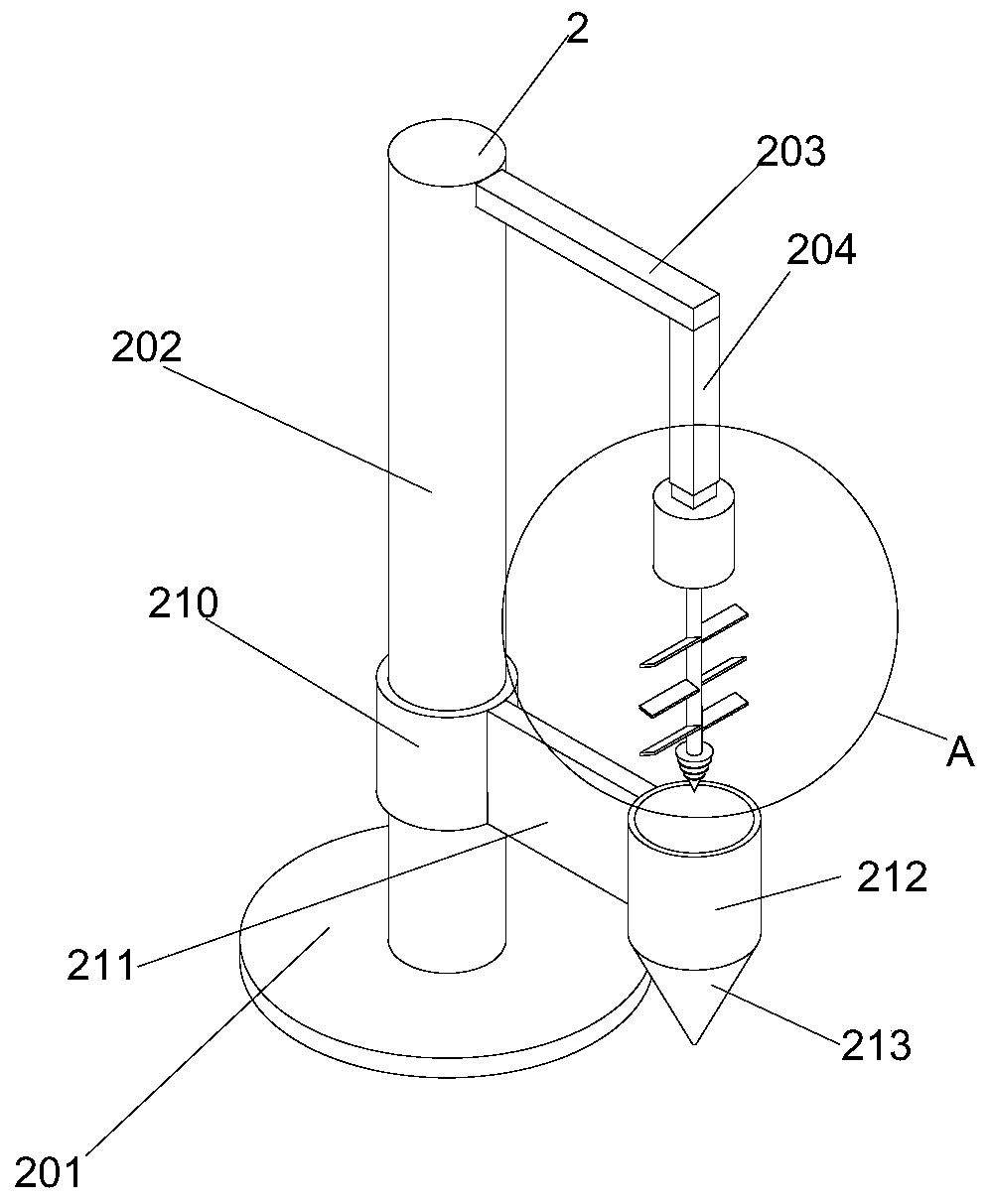 Device for manufacturing concrete building material from construction waste