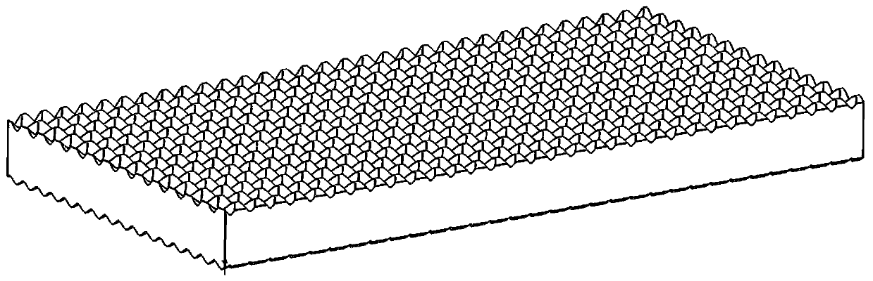 Method for preparing aluminum-magnesium-aluminum three-layer metal composite plate by prefabricating crossed corrugated interface