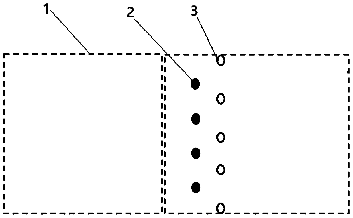 Gas barrier arrangement structure and barrier method used in landfill