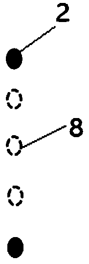 Gas barrier arrangement structure and barrier method used in landfill