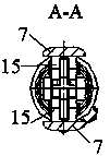 Quick existing roadbed compaction and reinforcement device and reinforcement method