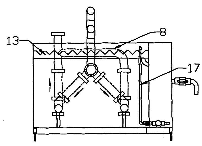 Automatic sewage lifting device with oil-separating apparatus