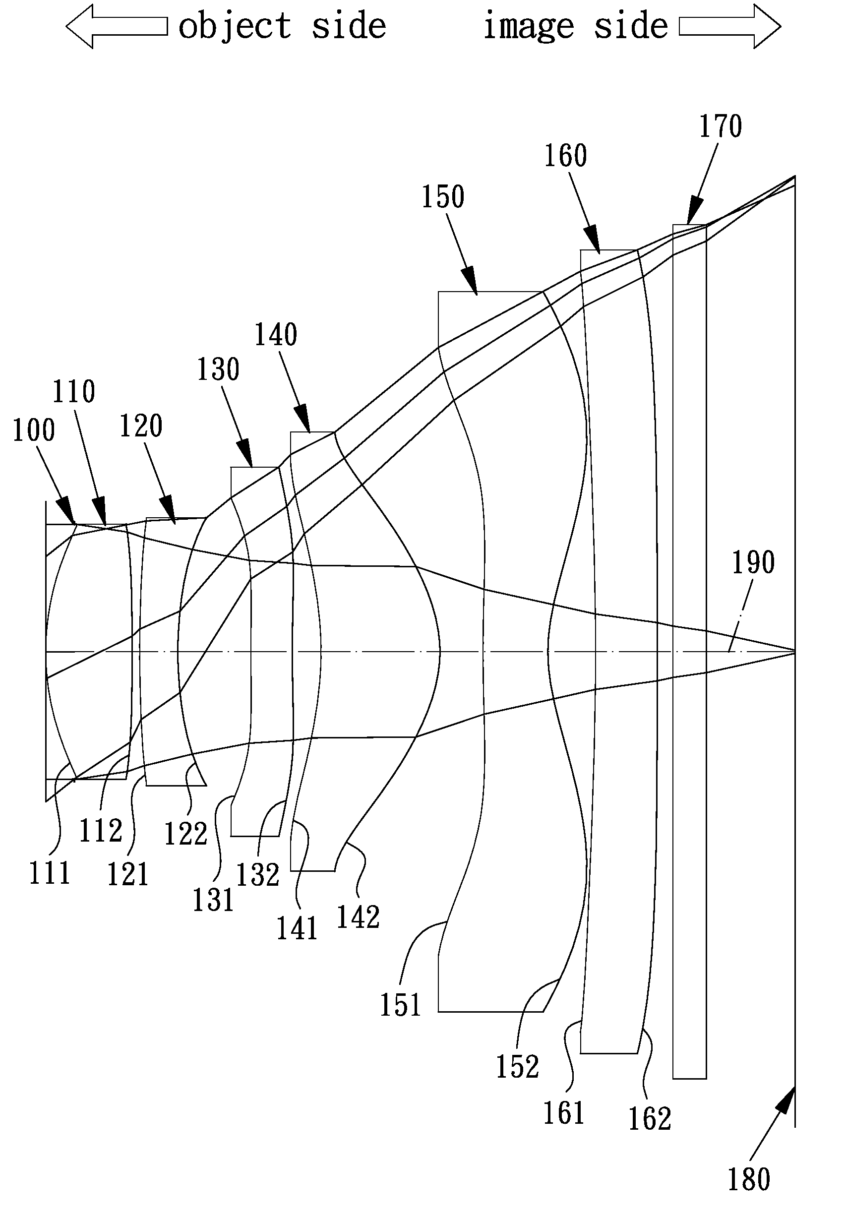 Six-piece optical lens system