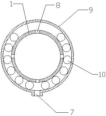 A device and method for improving permeability and drainage of gas in soft coal seam recovery working face