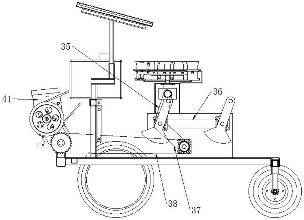 Well cellar type tobacco transplanter