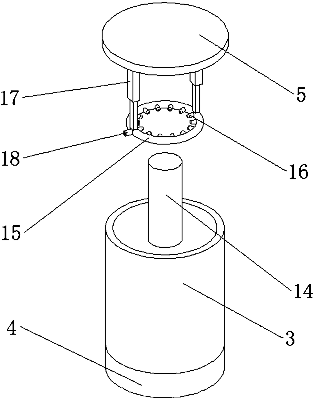 Loop tube jet rock core oil washing instrument