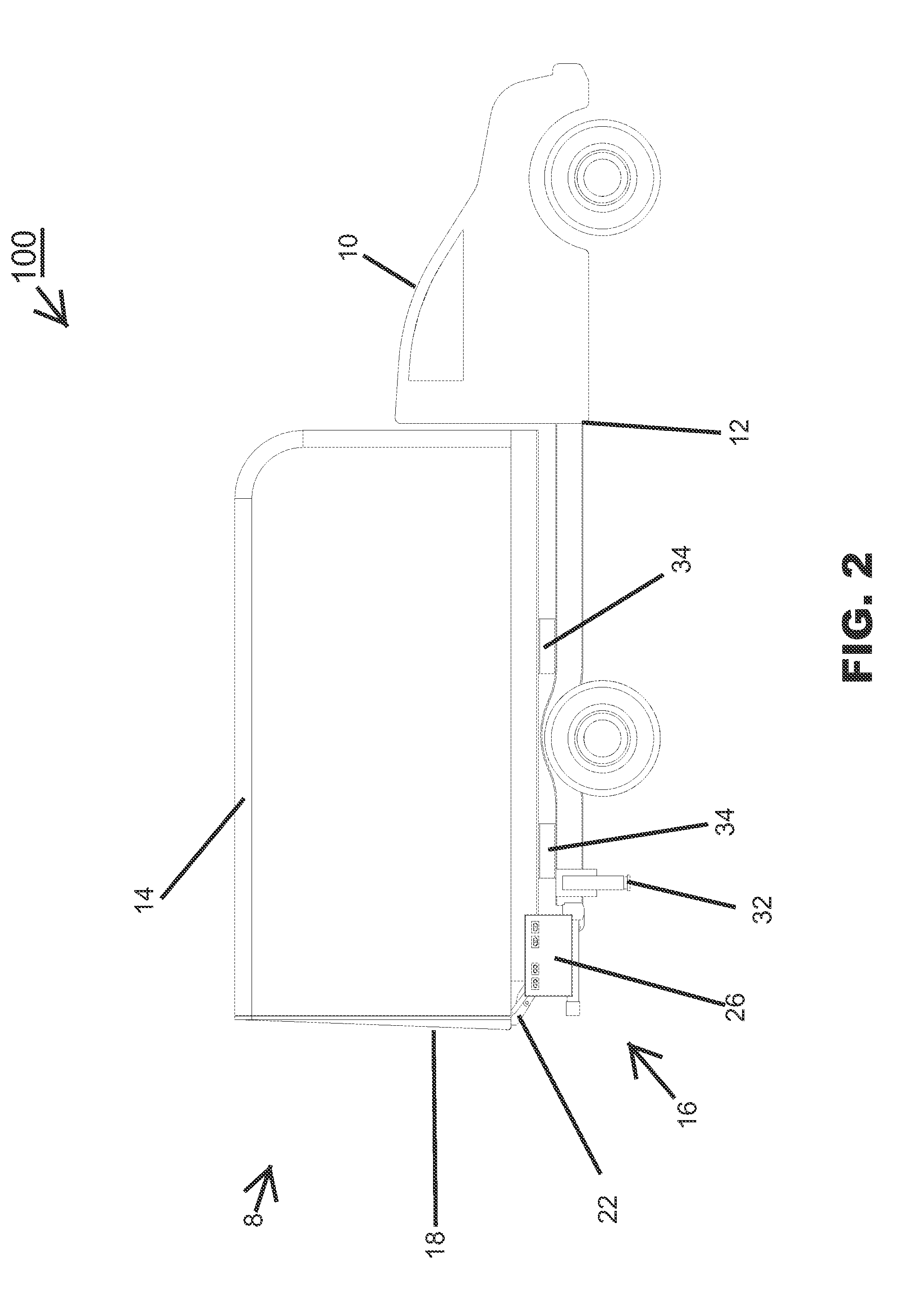 Motor vehicle configured for cargo transport and vehicle-mountable cargo transport apparatus