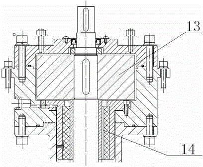 Test platform and test method for hydraulic loss of shielded motor rotor system