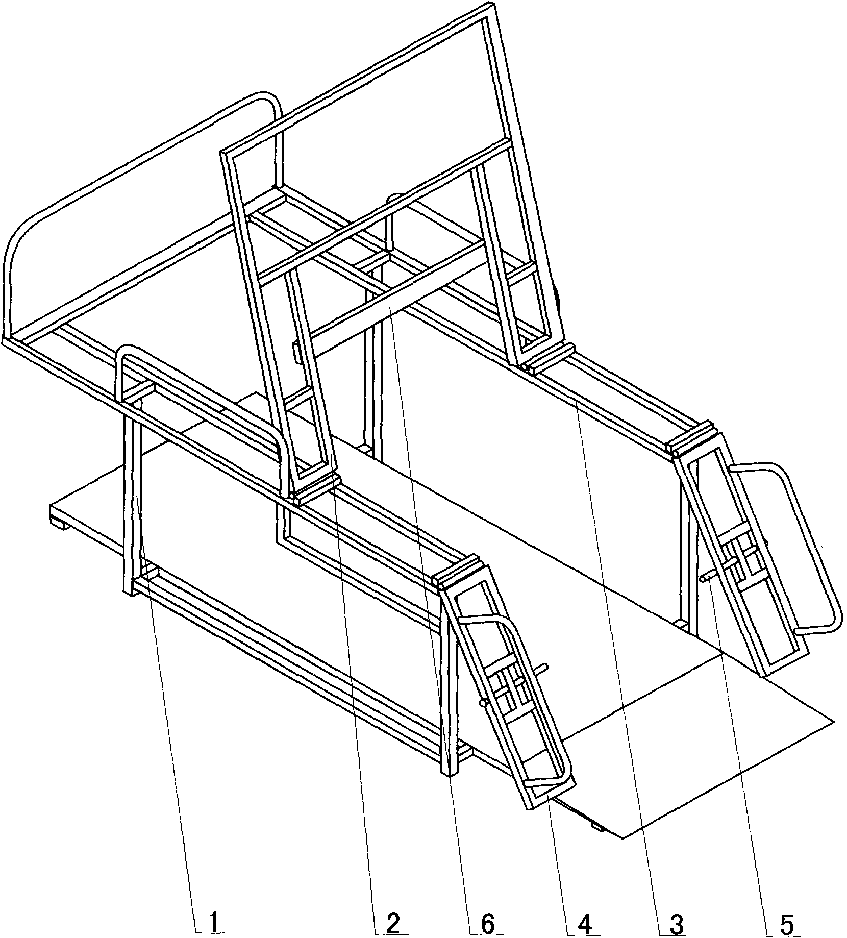 Separated nursing chair bed