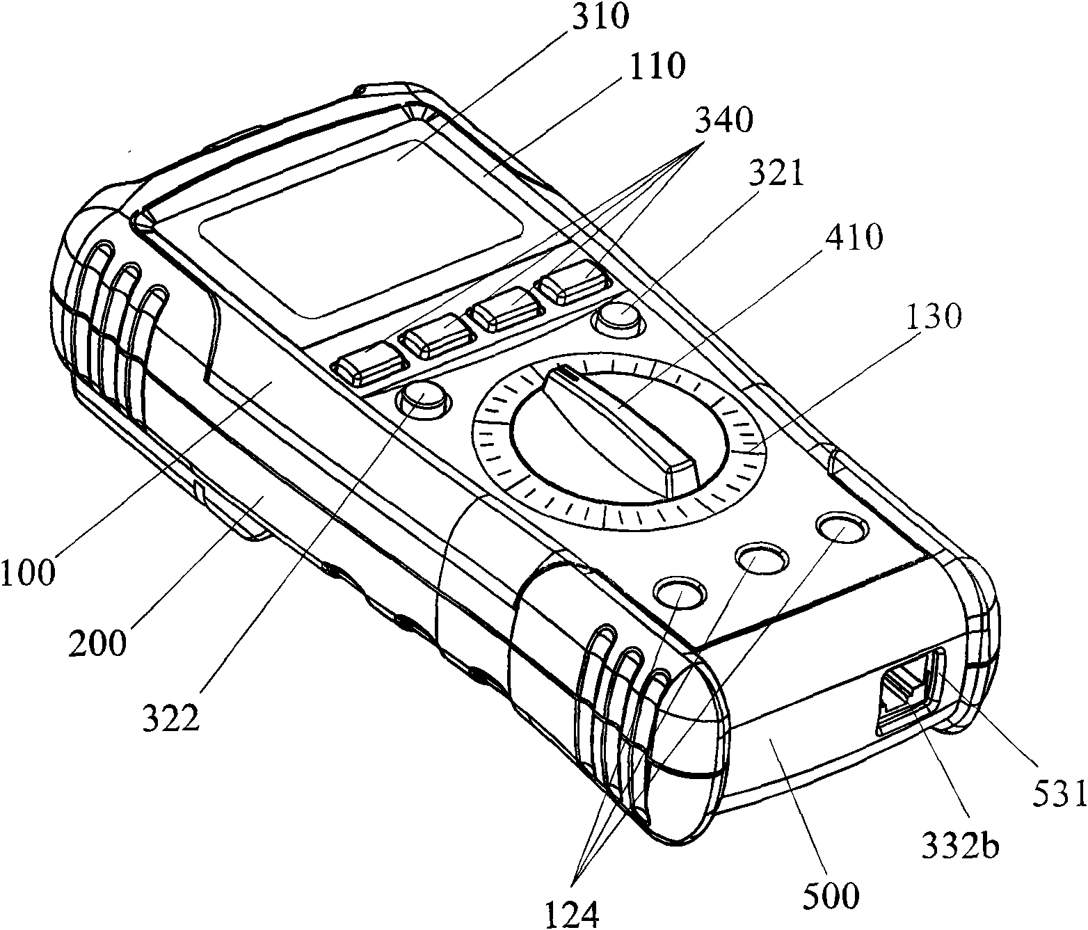 Multi-functional measurement instrument with safety protection device