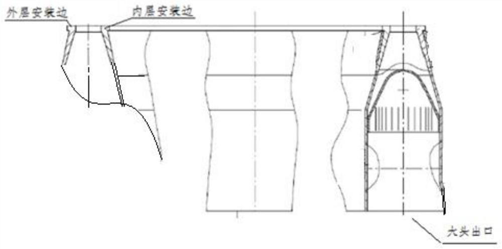 A limit device and clamping method for heat treatment of a double-layer structure welded assembly