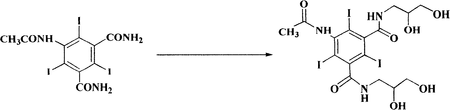 Production method for lodixanol hydrolysate