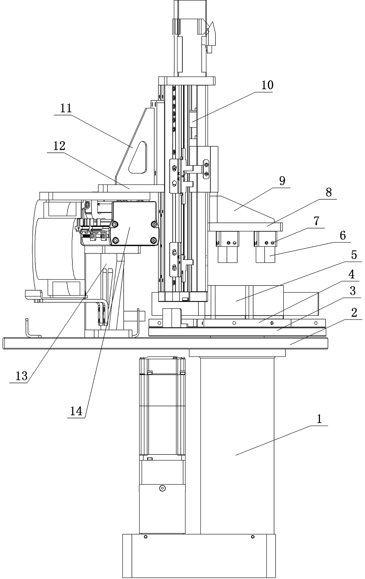 Automatic pickup and placement assembling mechanism for soft PCB