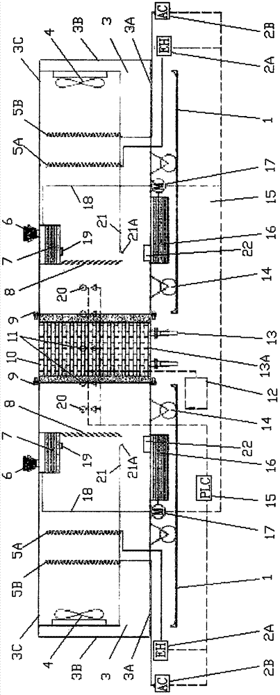 A double-sided artificial heat and humidity environment experimental platform