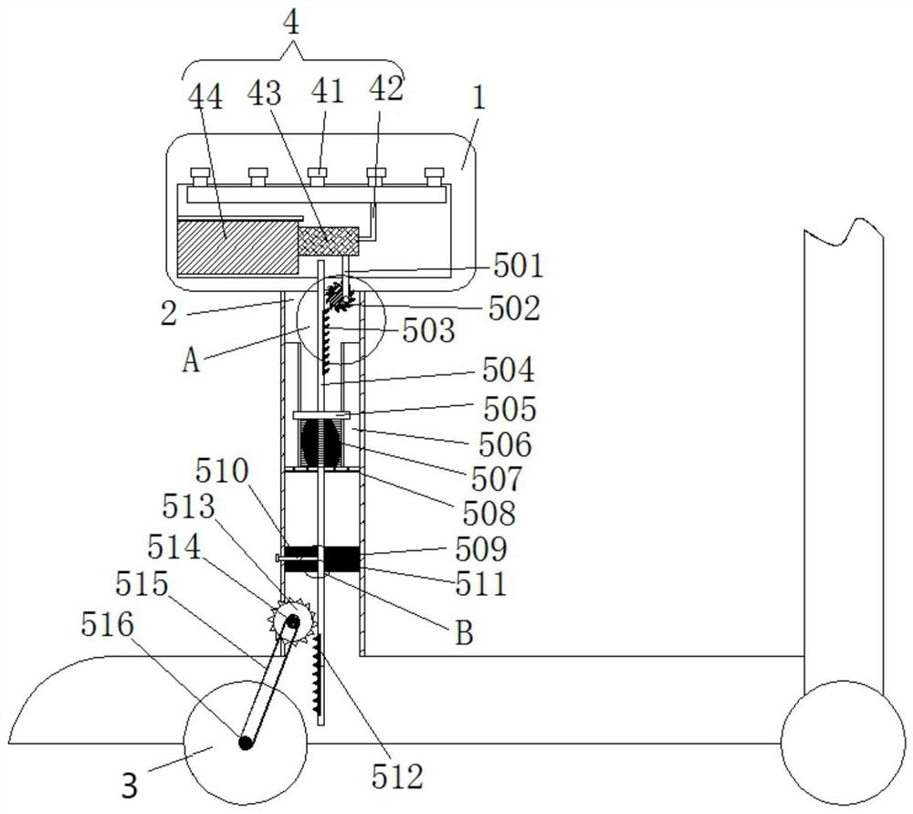 A scooter that can quickly reduce the temperature of the cushion after exposure to the sun