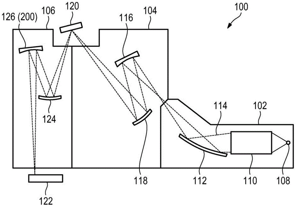 Lithography apparatus with segmented mirror