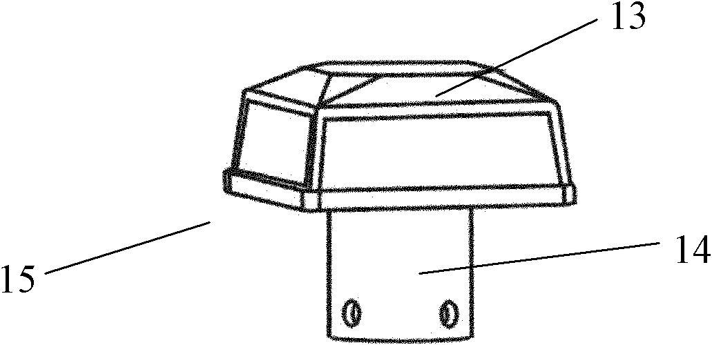 Reflective laser level with common-point three-dimensional beam splitting prism