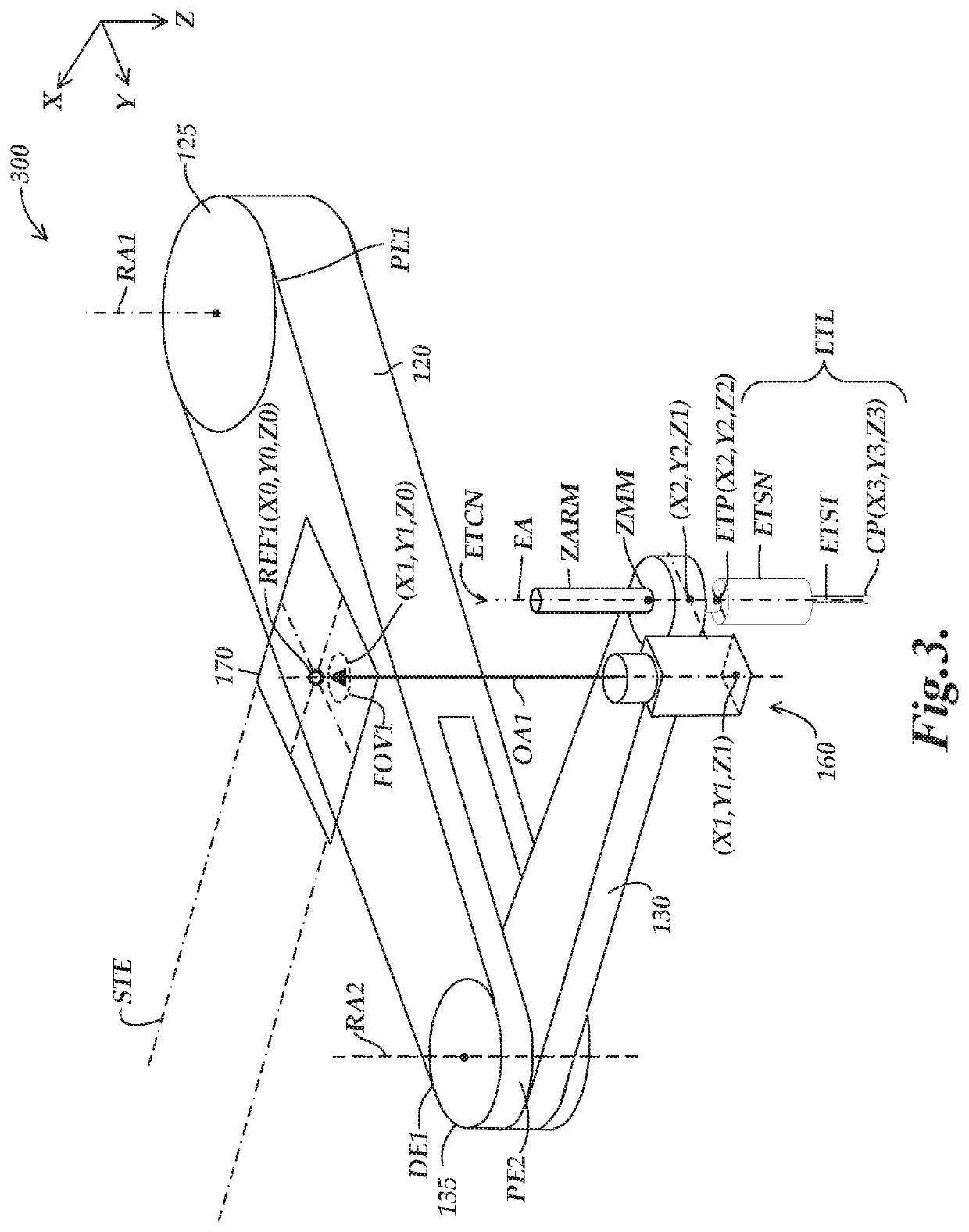 Robot system with supplementary metrology position coordinates determination system