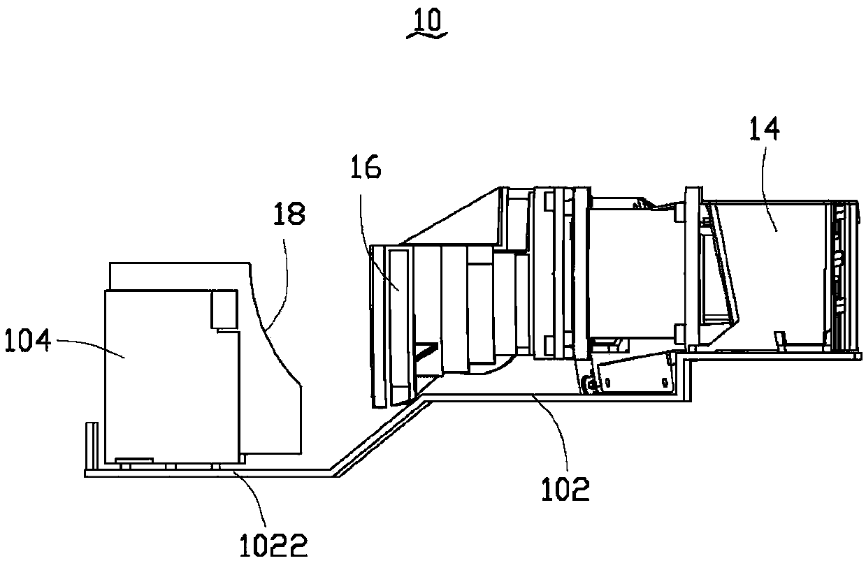 Light machine device of rear-projection television