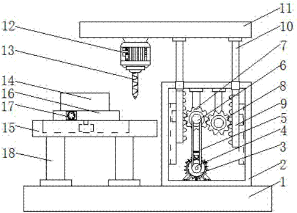 Plate drilling device for computer production