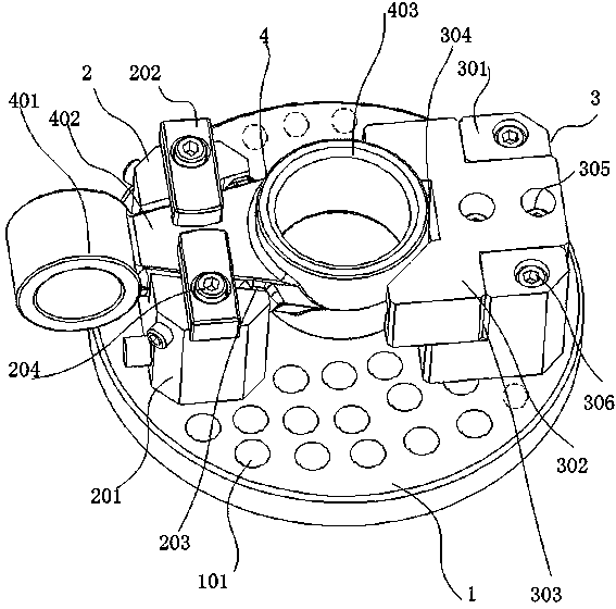 Automobile connecting rod fixing clamping device