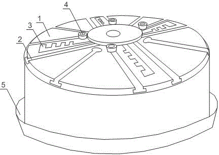 Lathe turntable with oil collecting function