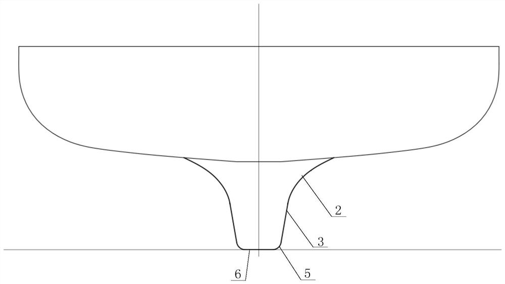 Novel dead rudder structure of maritime work auxiliary ship