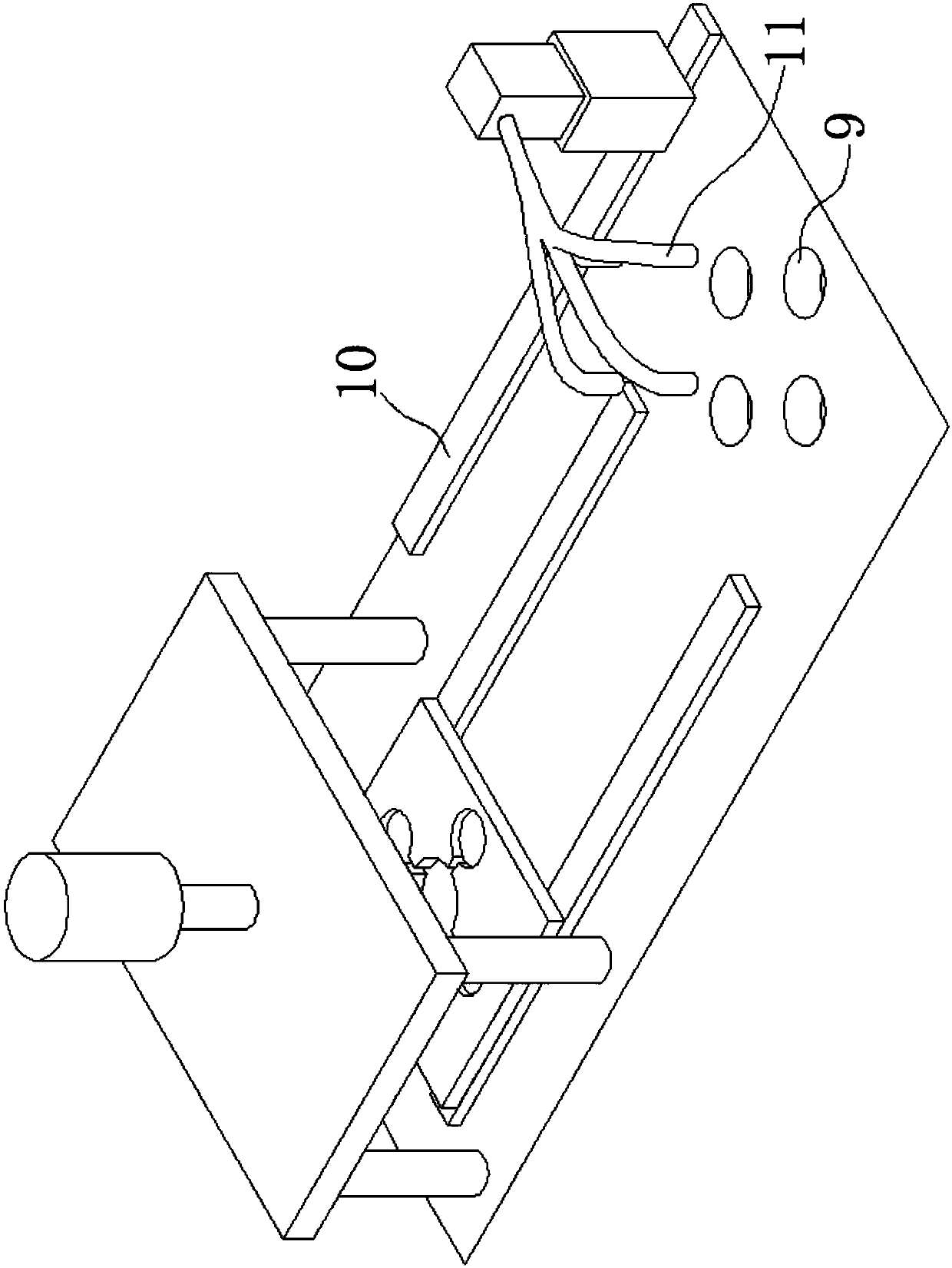 Product and waste separation device of plastic piece