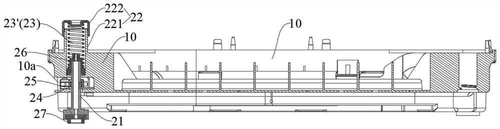 Bottom foot device and mechanical equipment