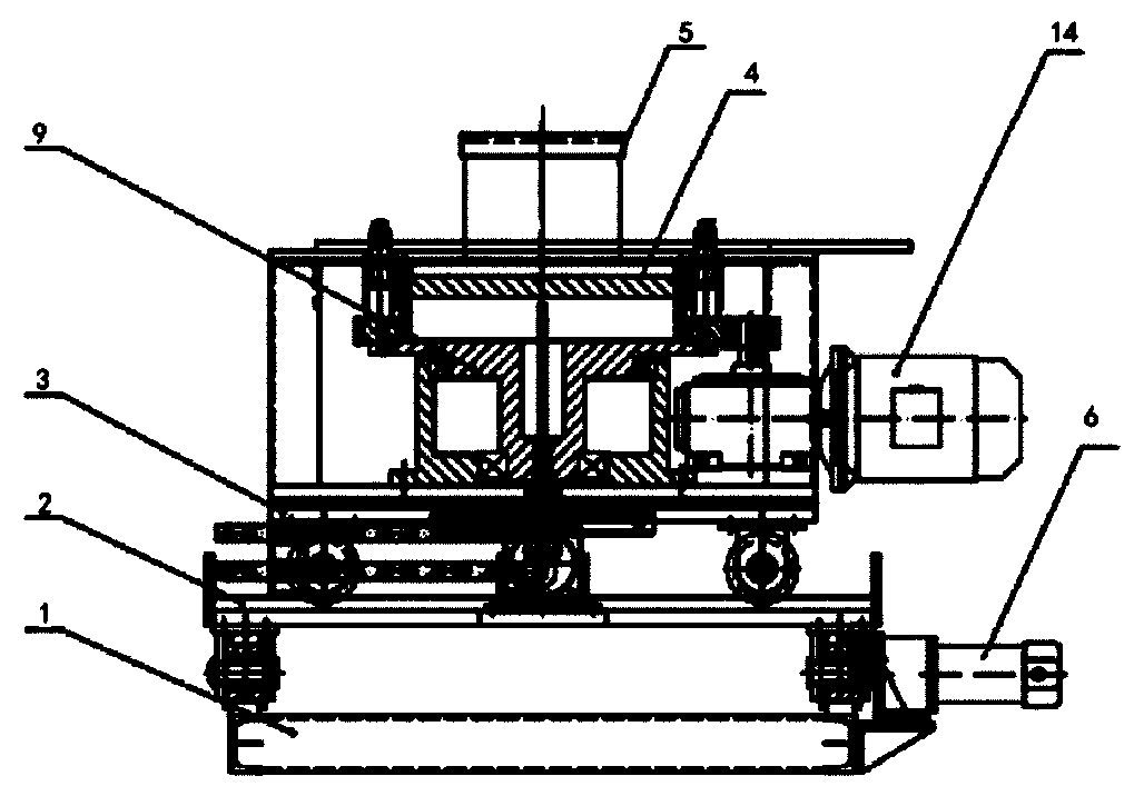 Rotating device for bimetallic metallurgy combined composite seamless pipe billet