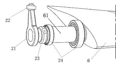 Fan linkage pitch system