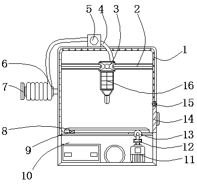 Heat radiation 3D printing machine with discharge hatch roll shaft provided with protection structure