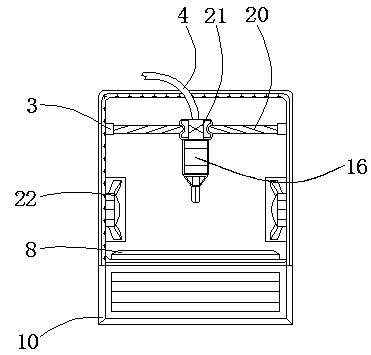 Heat radiation 3D printing machine with discharge hatch roll shaft provided with protection structure