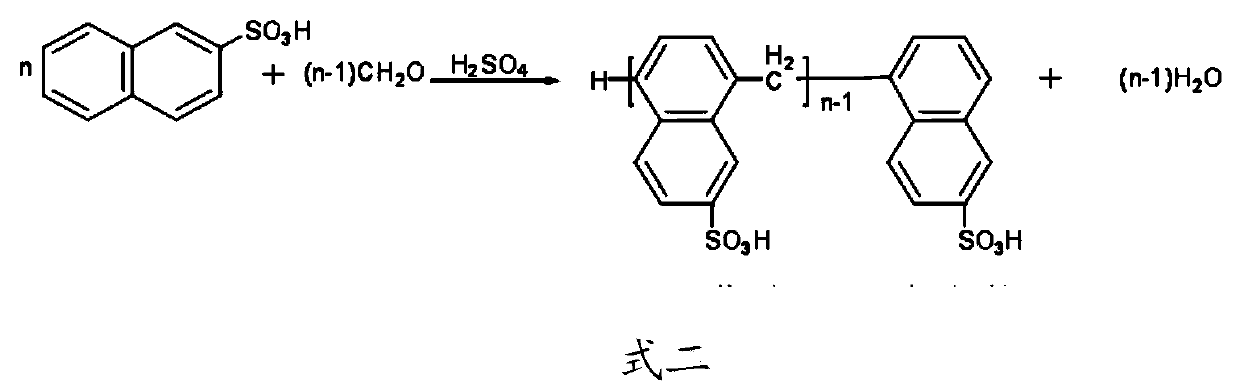 Production method for naphthalene high-concentration water reducer