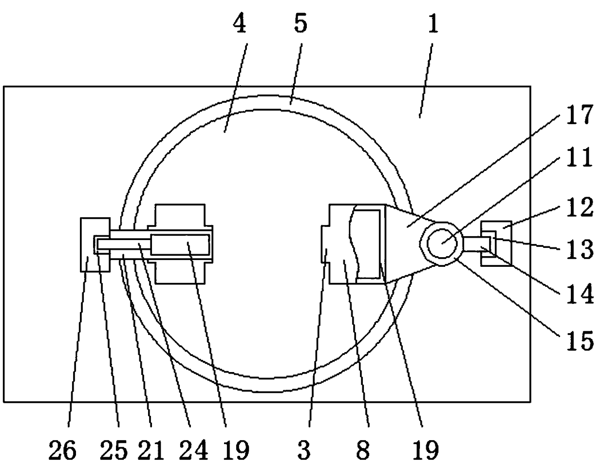 Thickness detection device for car brake pads