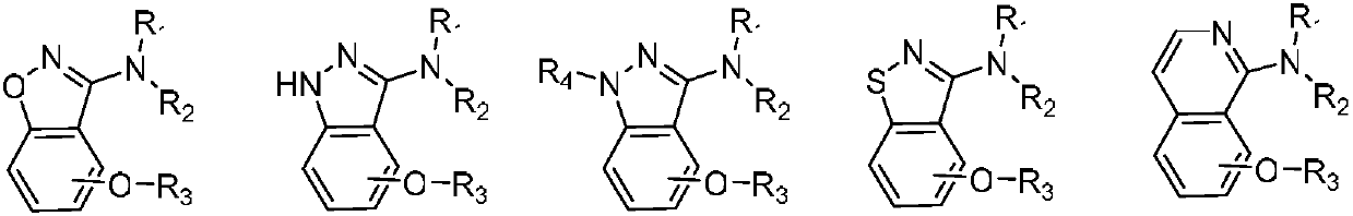 Alkoxy benzo five-membered (six-membered) heterocyclic amine compound and medicinal application thereof