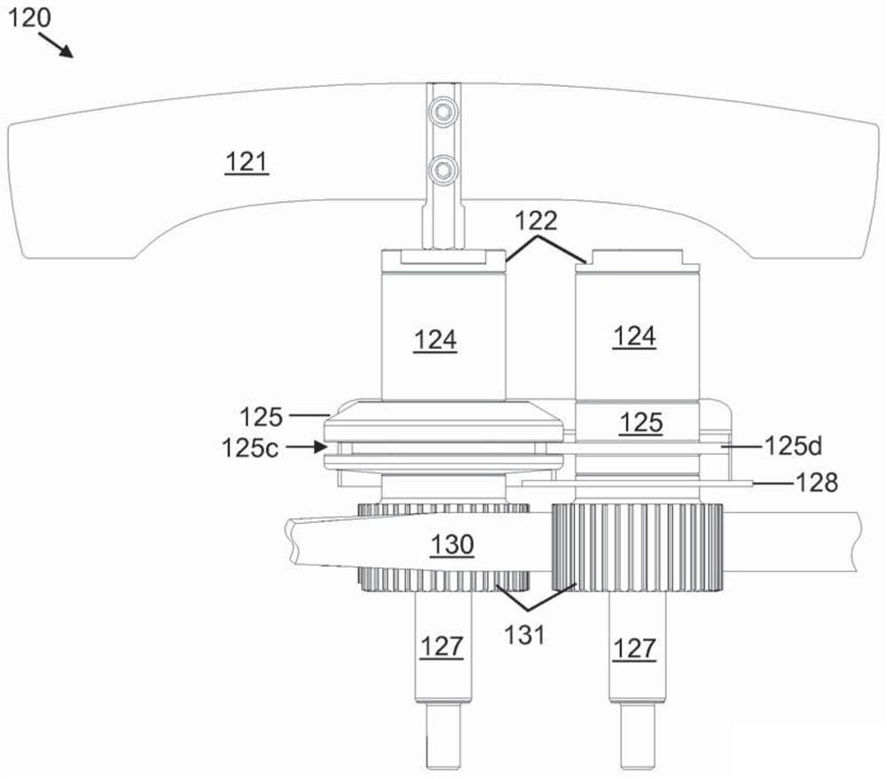 Roller fastening arrangement