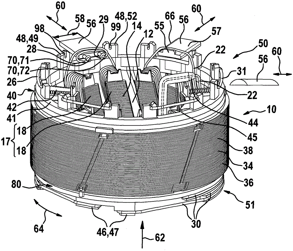 A method for winding a stator, as well as a stator and an electric machine with such a stator