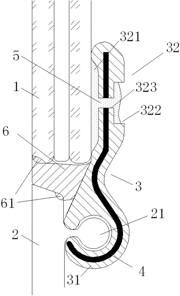 Sealing system of vehicle window glass