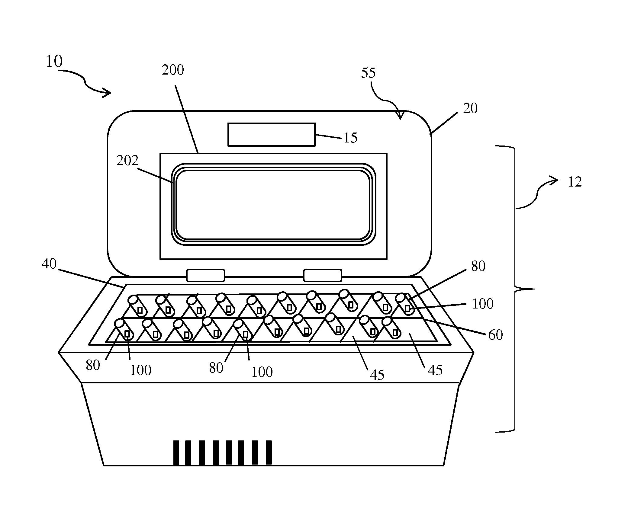 Temperature monitoring of subject bodies using wireless energy transfer