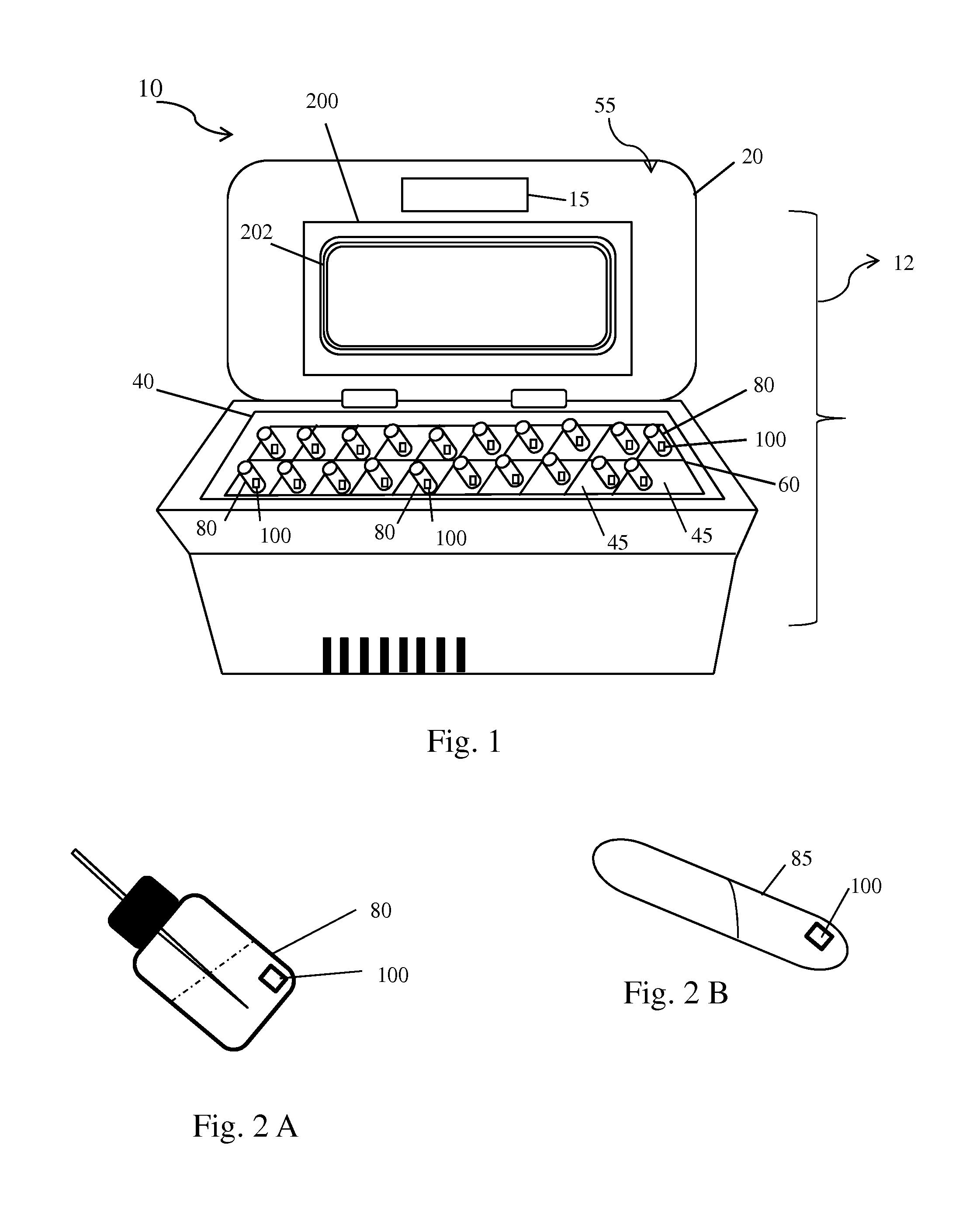 Temperature monitoring of subject bodies using wireless energy transfer